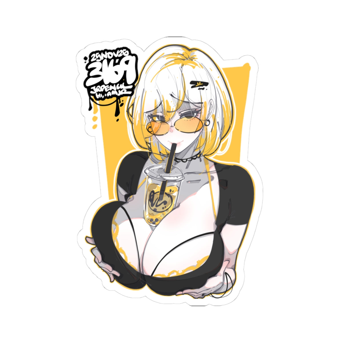 3169 - 黄 / yellow v1 Stickers