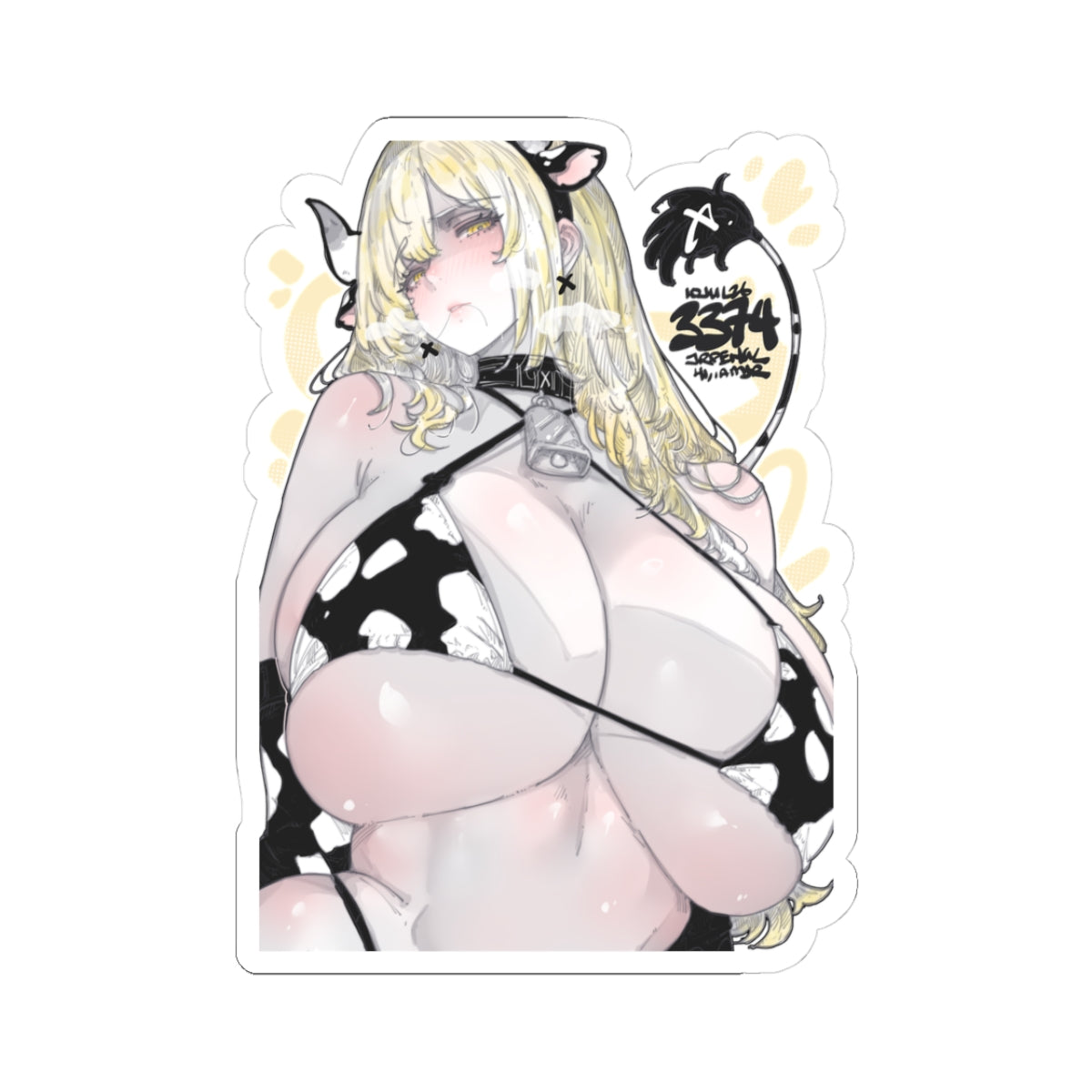 3374 - 黄 / yellow v1 Stickers