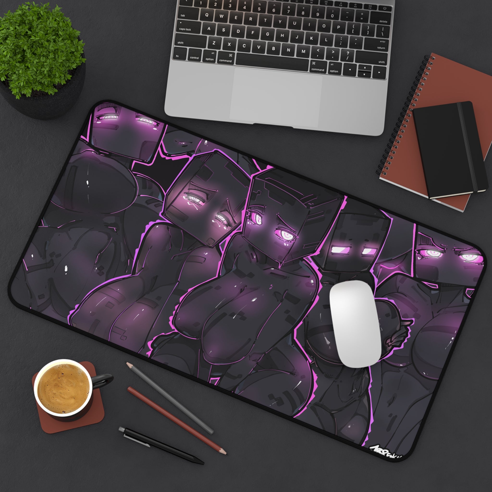 3061 - 紫壁纸 / purple wallpaper Desk Mat