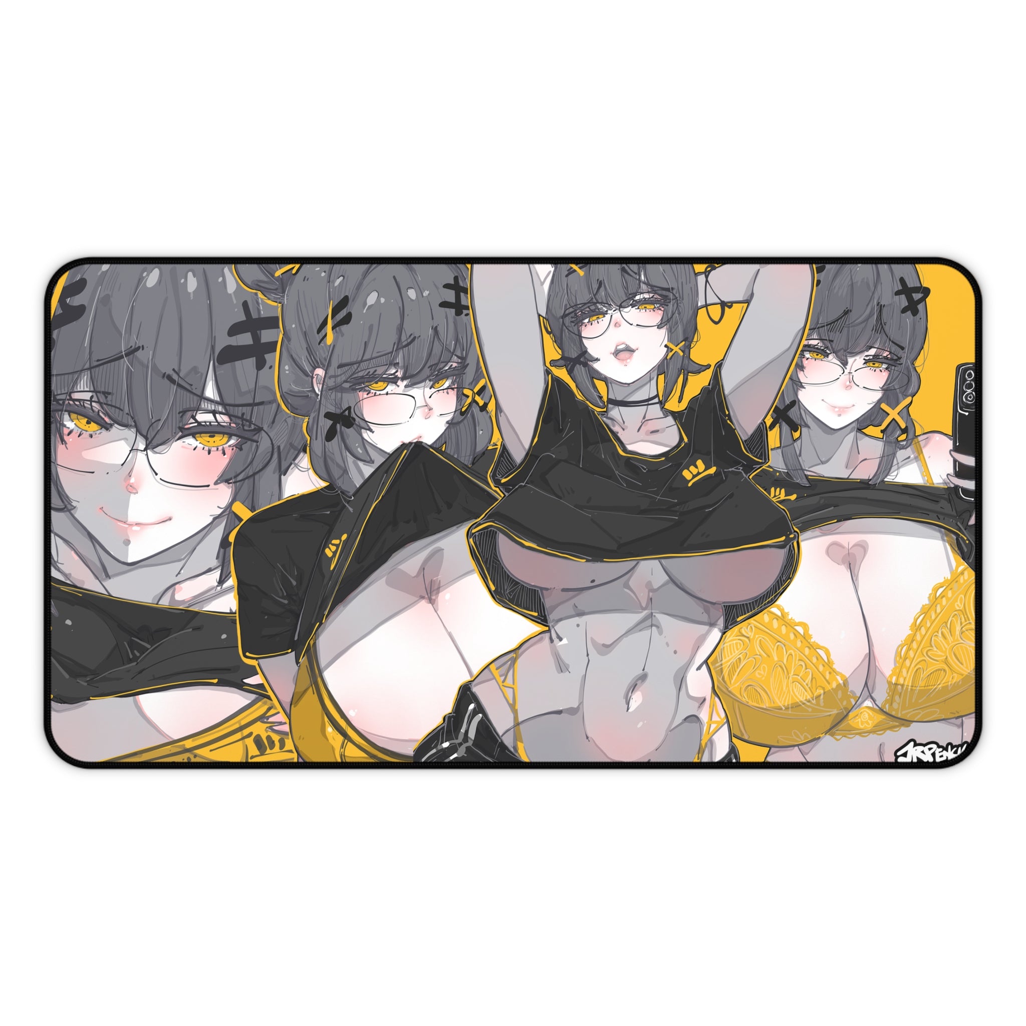 3215 - 黄壁纸 / yellow wallpaper v1 Desk Mat