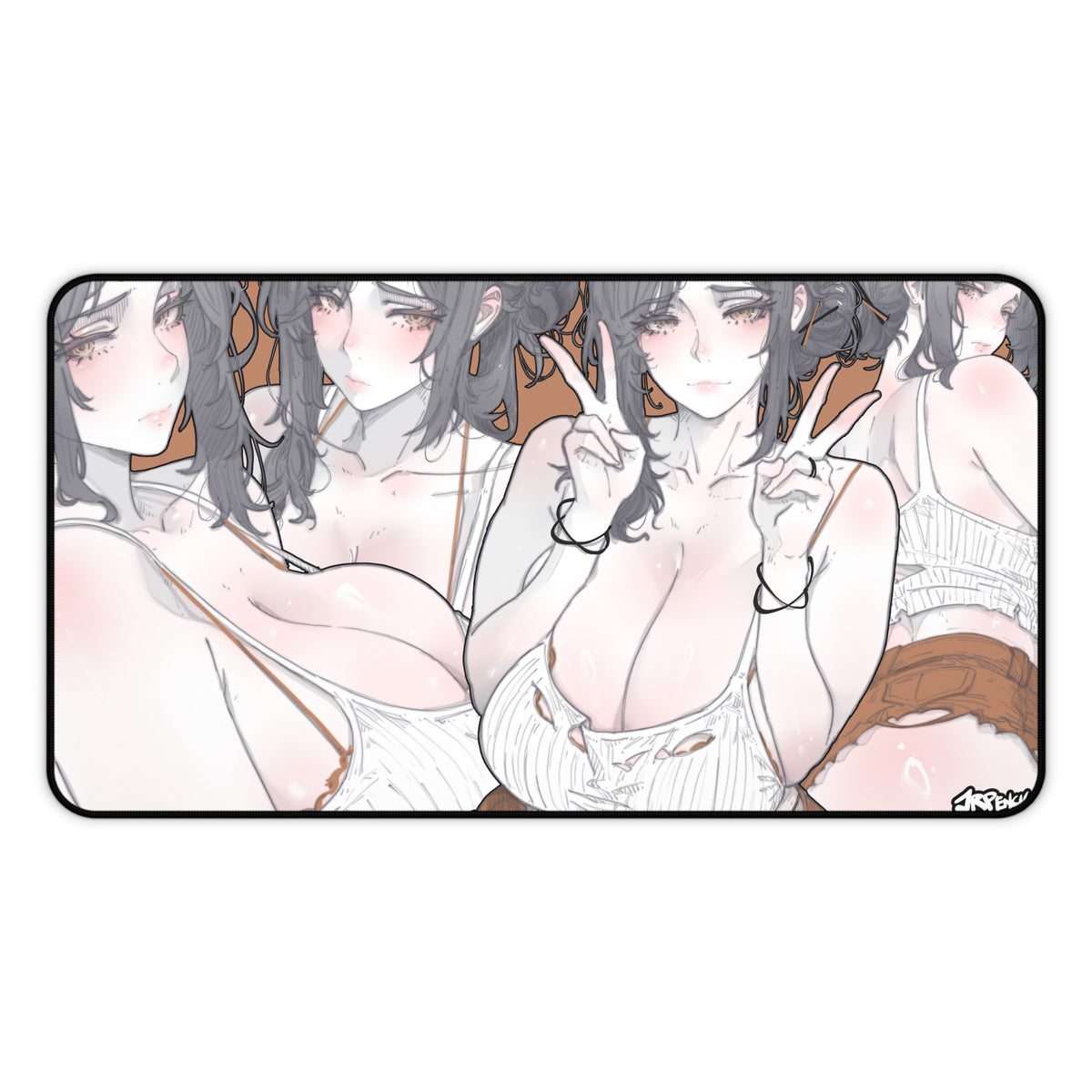 3405 - 褐壁纸 / Brown Wallpaper v1 Desk Mat