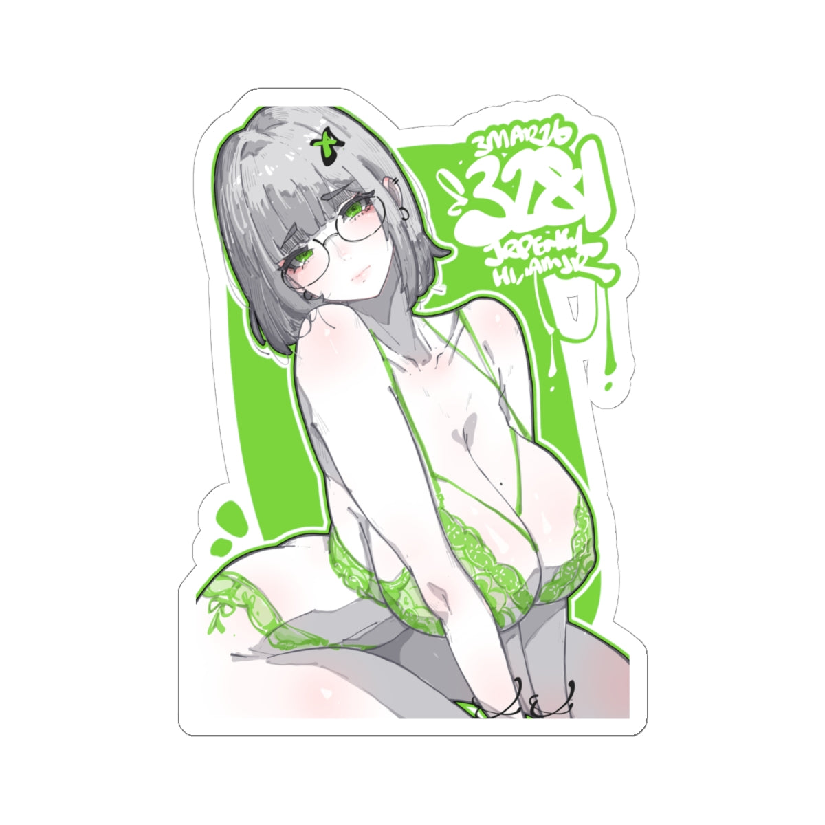 3281 - 绿 / green v2 Stickers