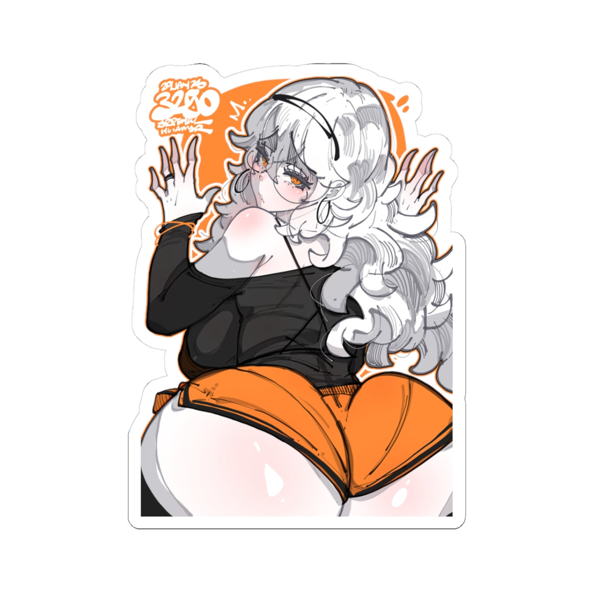 3250 - 橙 / orange v1 Stickers
