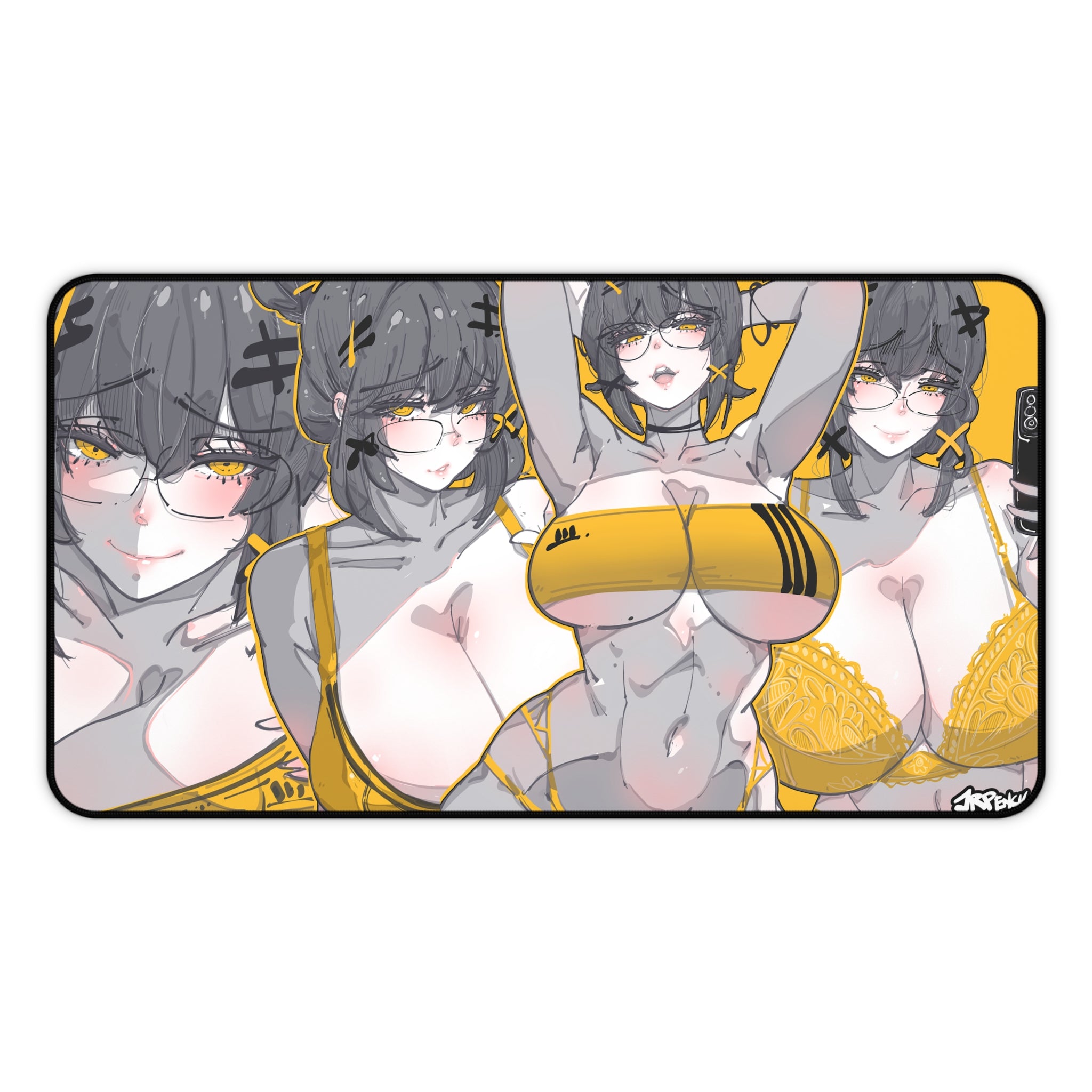 3215 - 黄壁纸 / yellow wallpaper v2 Desk Mat