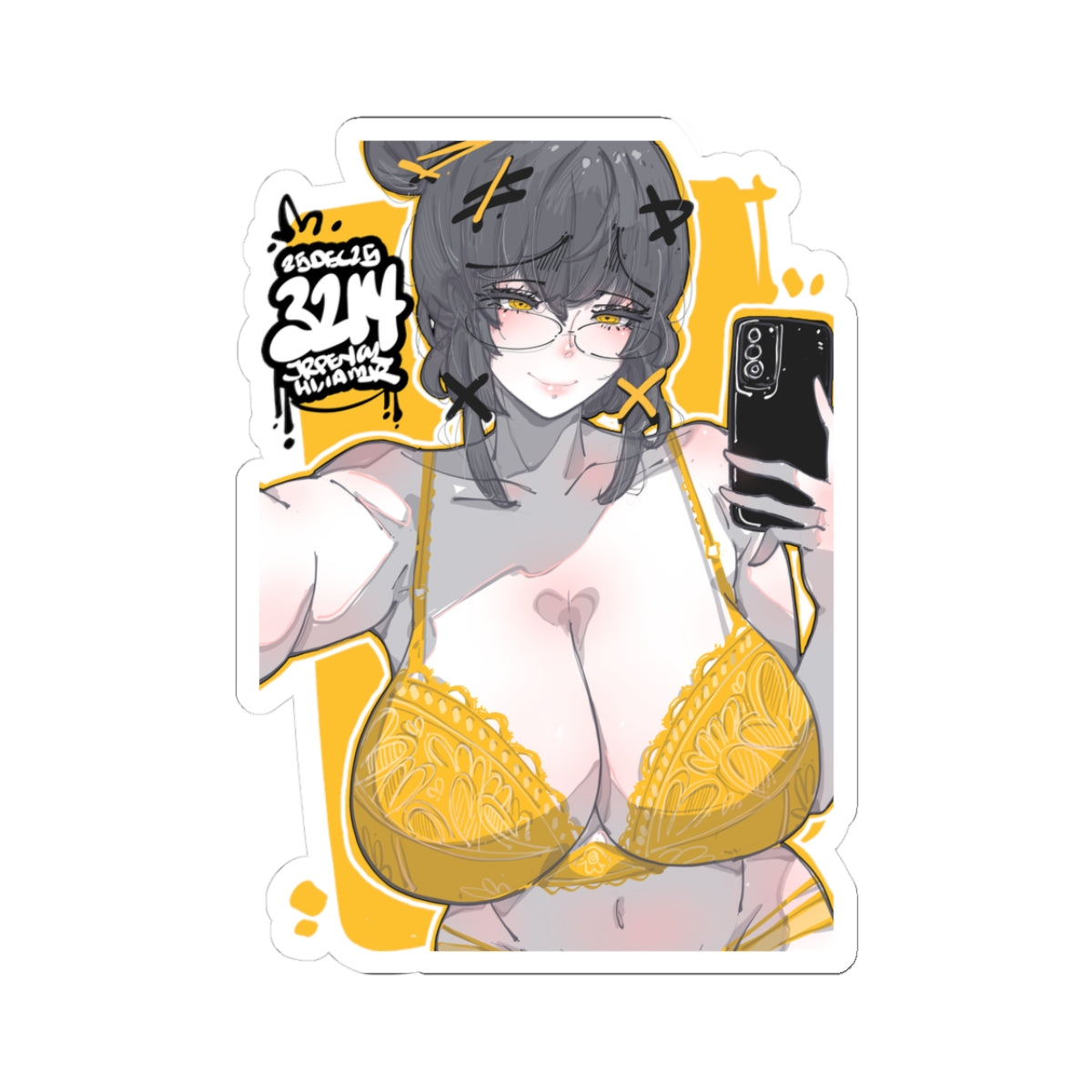 3214 - 黄 / yellow v2 Stickers