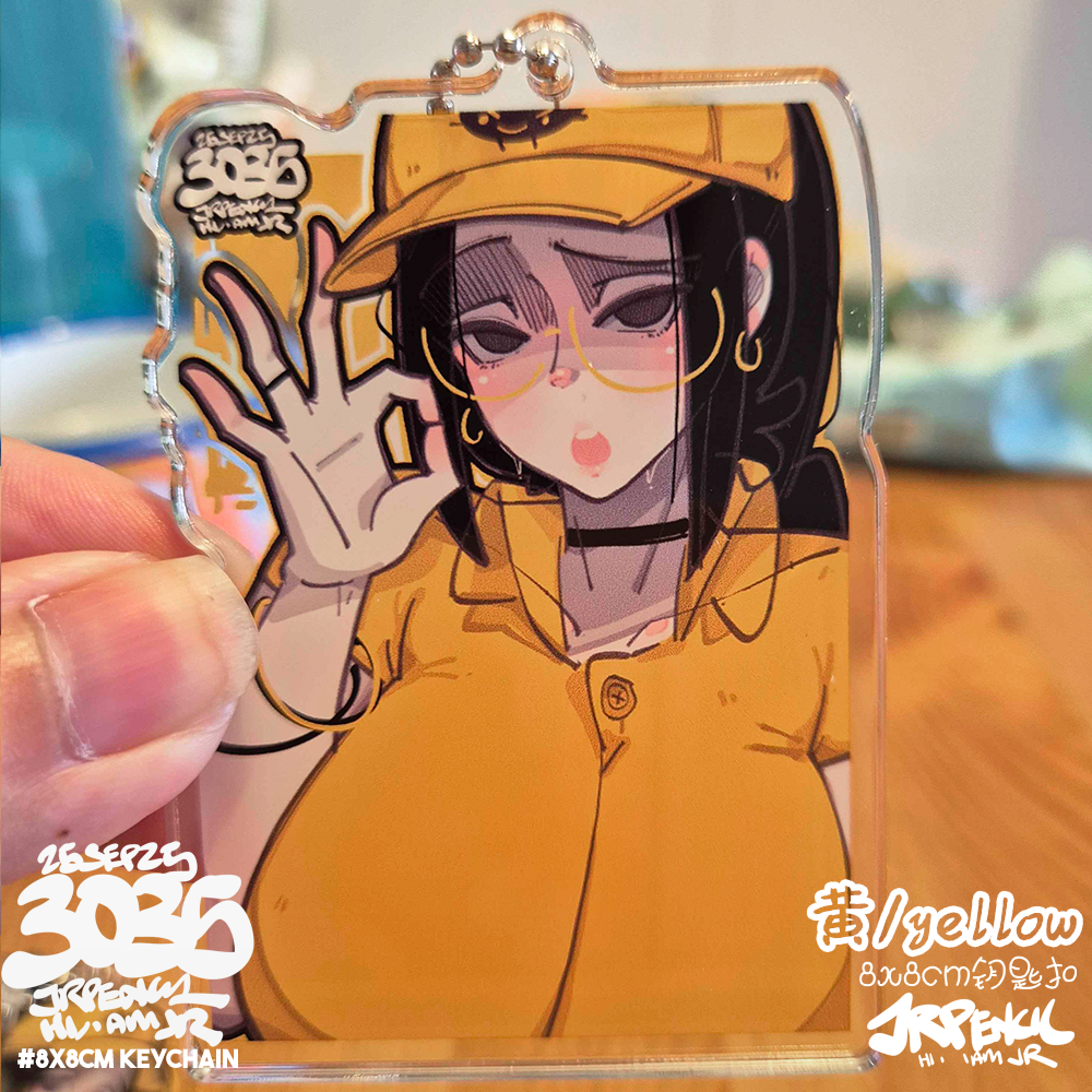 3035 - 黄 / yellow Keychains