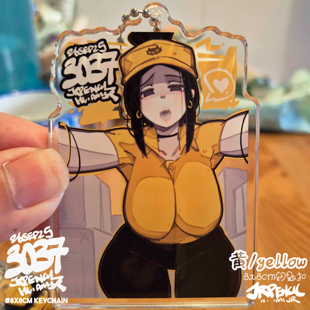 3037 - 黄 / yellow Keychains