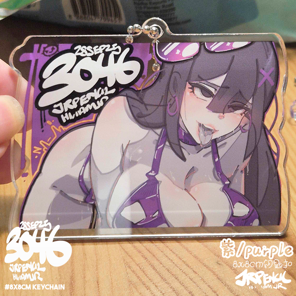 3046 - 紫 / purple Keychains