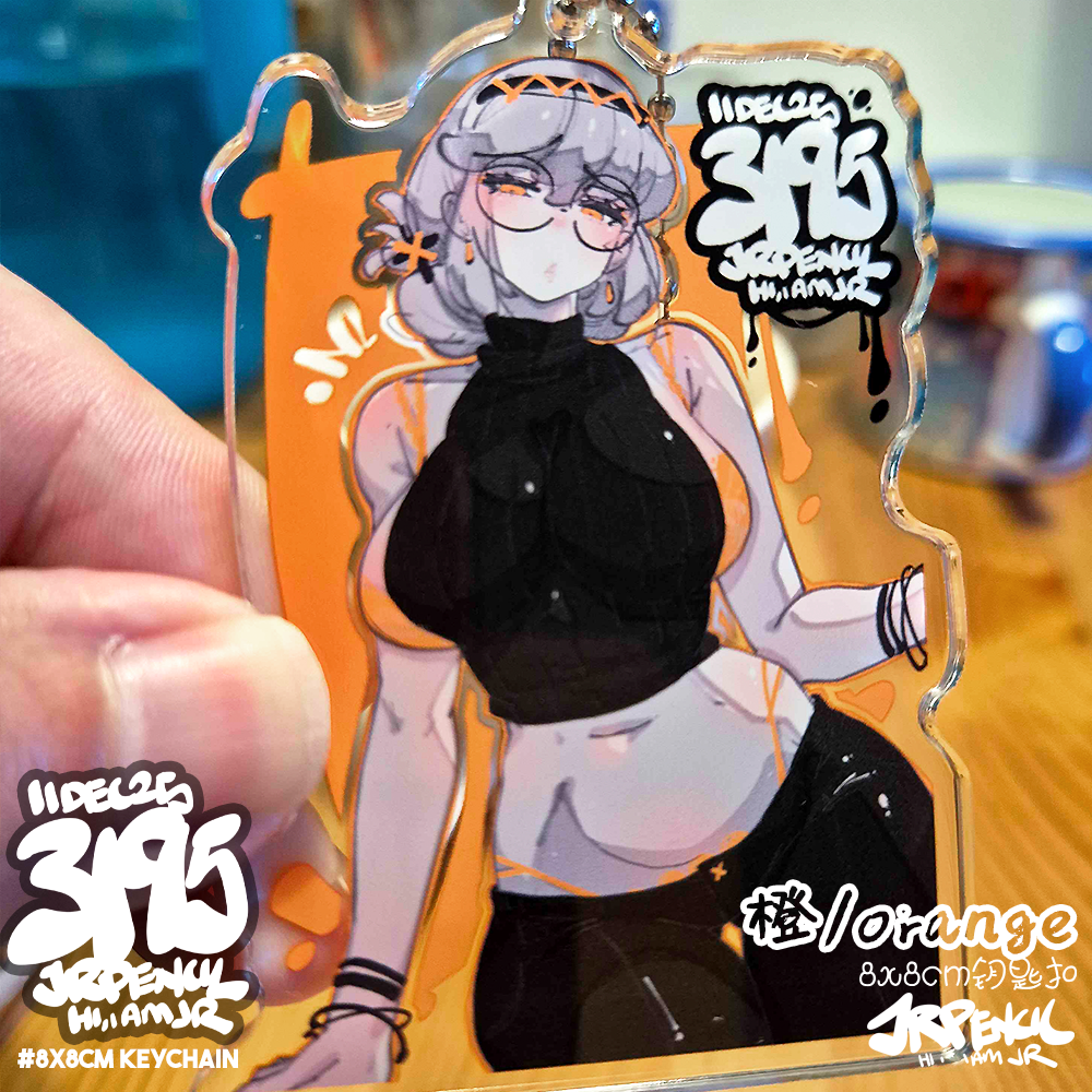 3195 - 橙 / orange Keychains