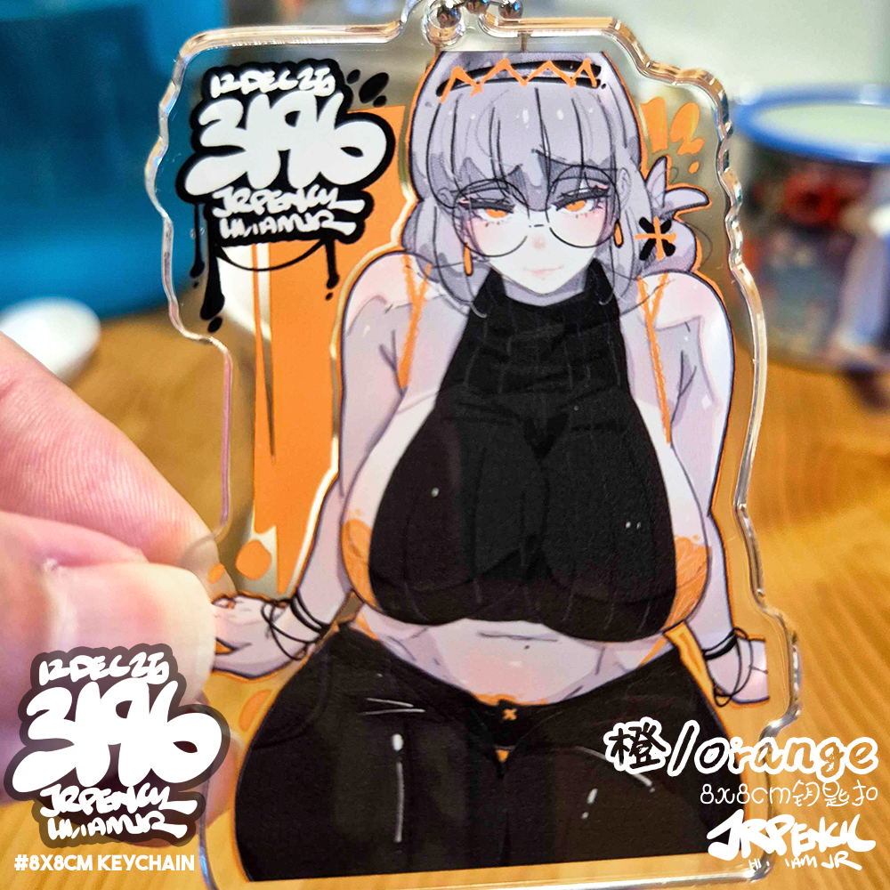 3196 - 橙 / orange Keychains