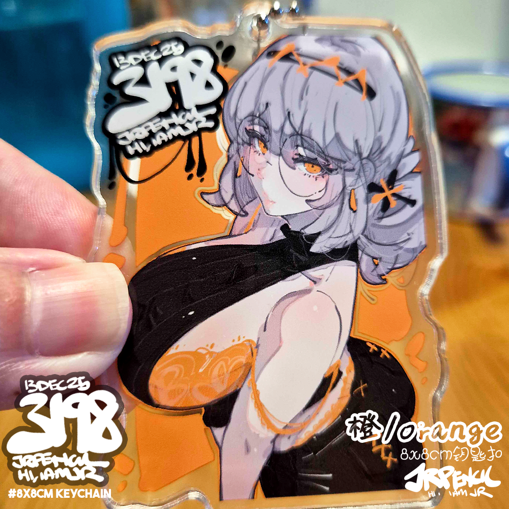 3198 - 橙 / orange Keychains
