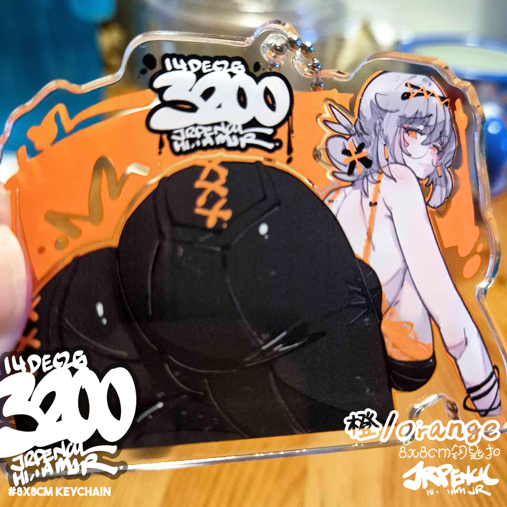3200 - 橙 / orange Keychains