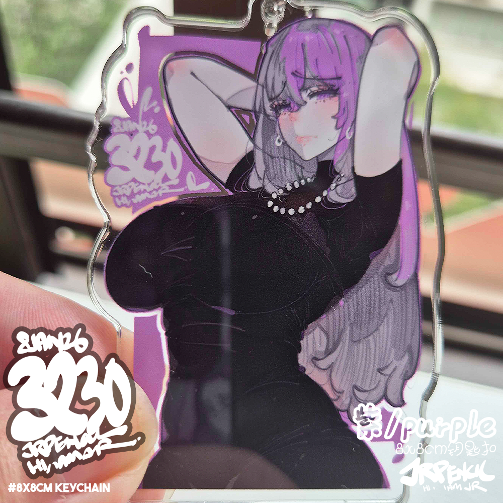 3230 - 紫 / purple Keychains