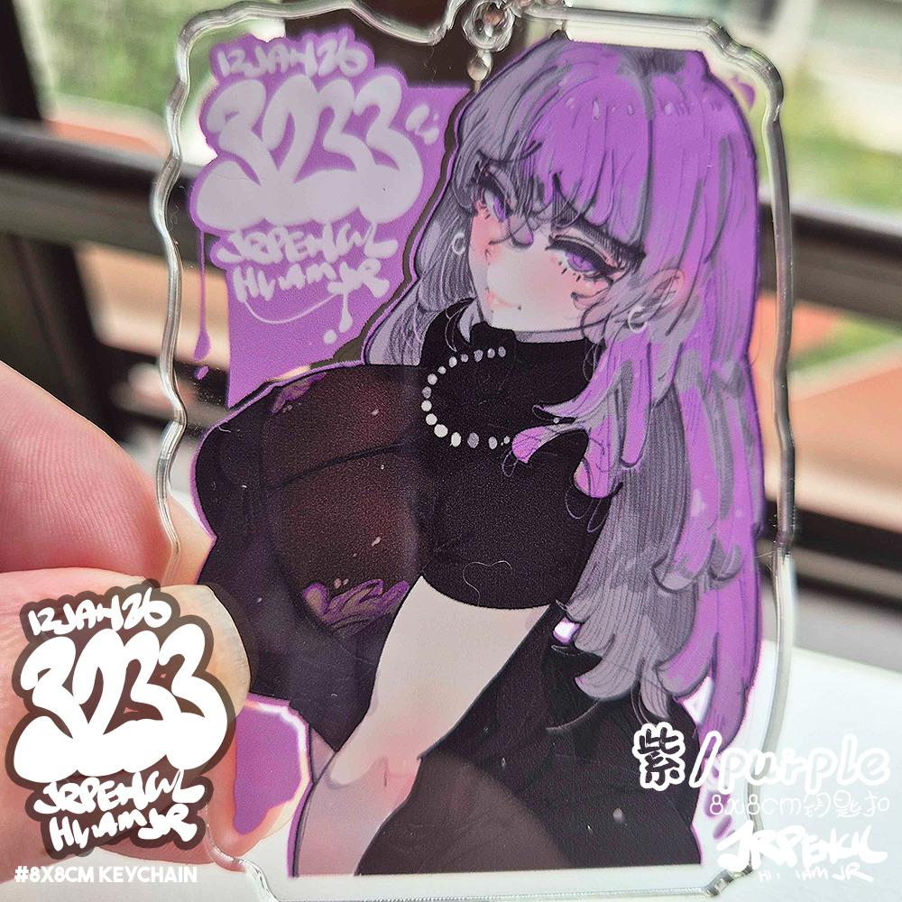 3233 - 紫 / purple Keychains