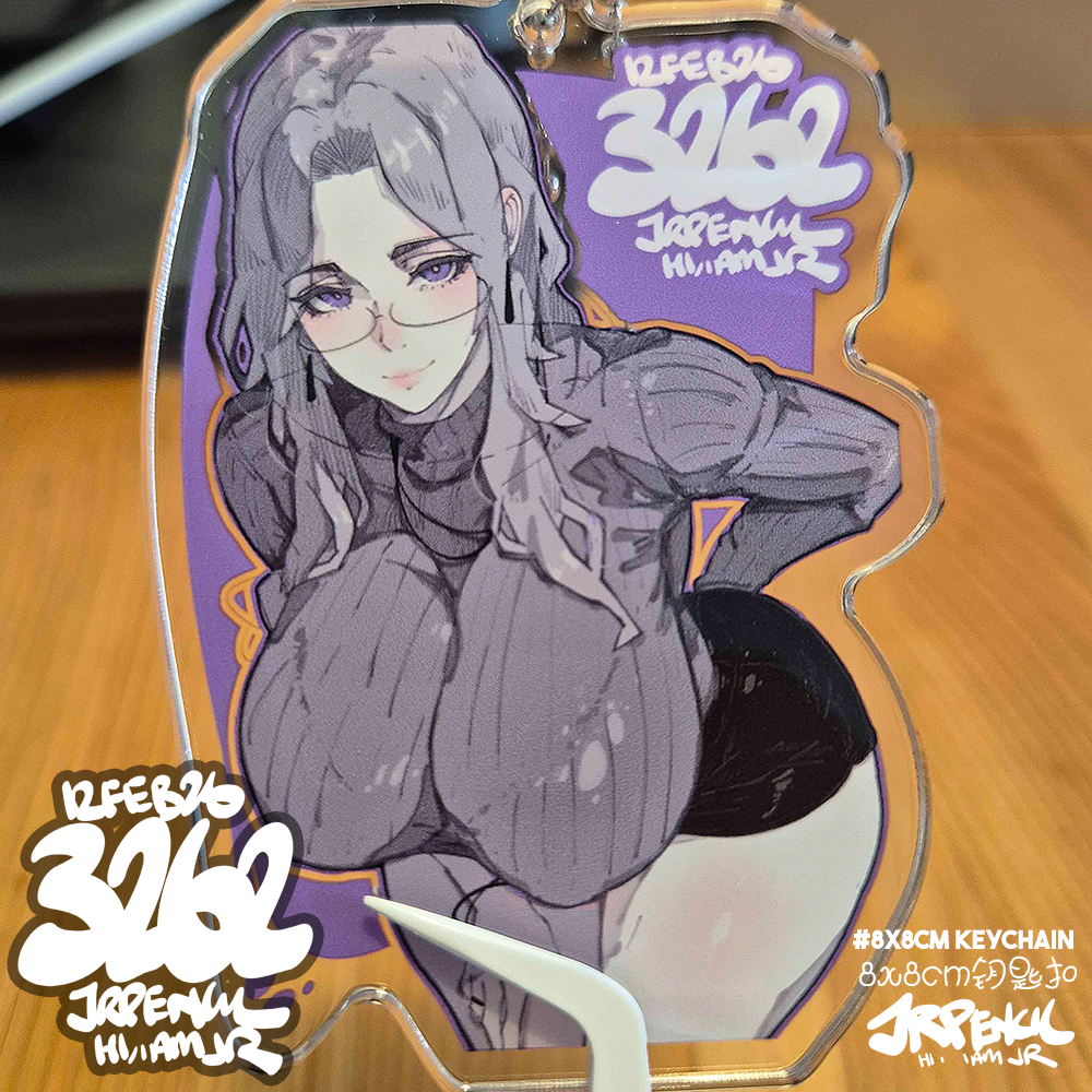 3262 - 紫 / purple Keychains