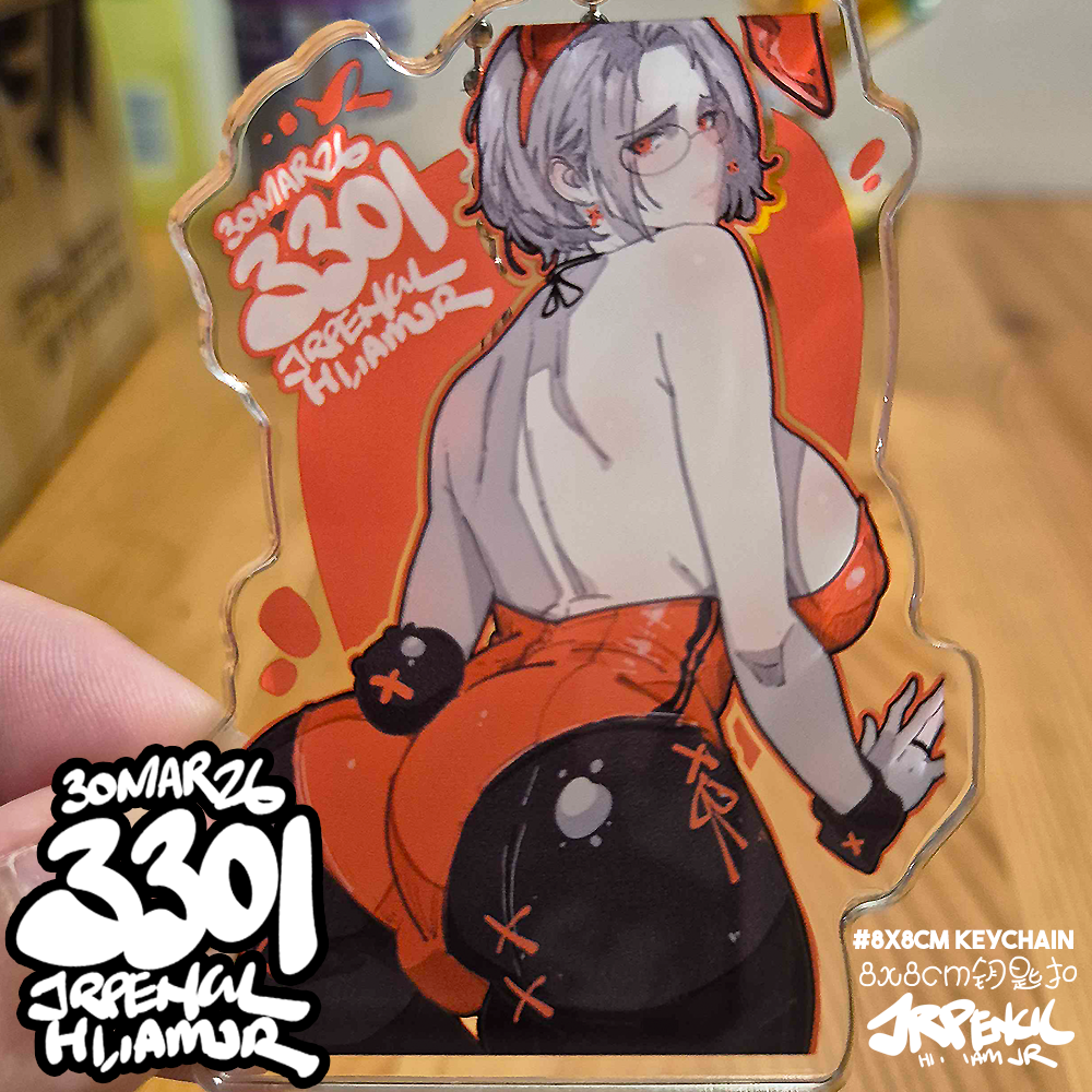 3301 - 红 / red Keychains