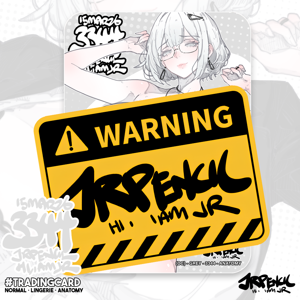 3344 - 灰 / Grey Trading Cards