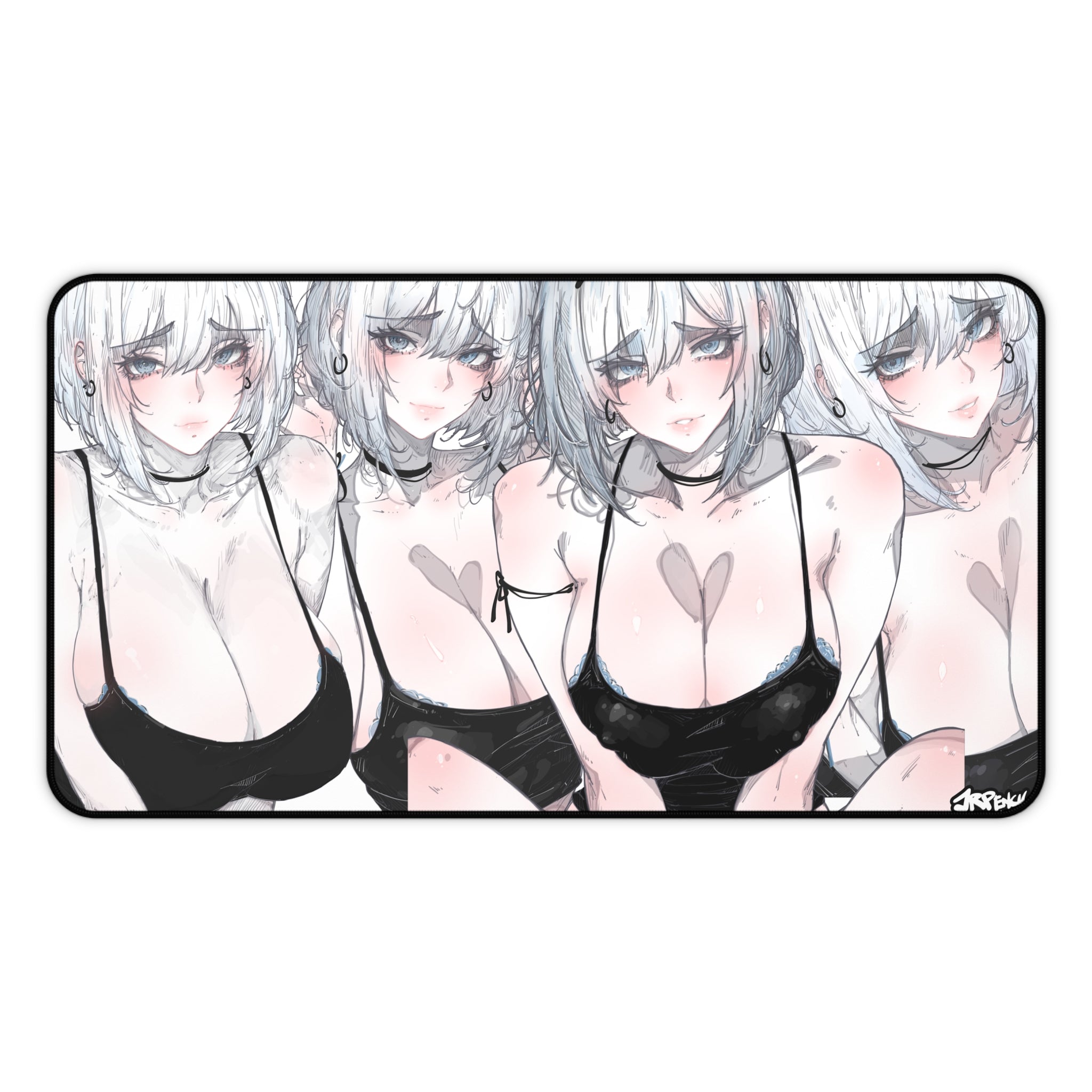 3314 - 蓝壁纸 / blue wallpaper v1 Desk Mat