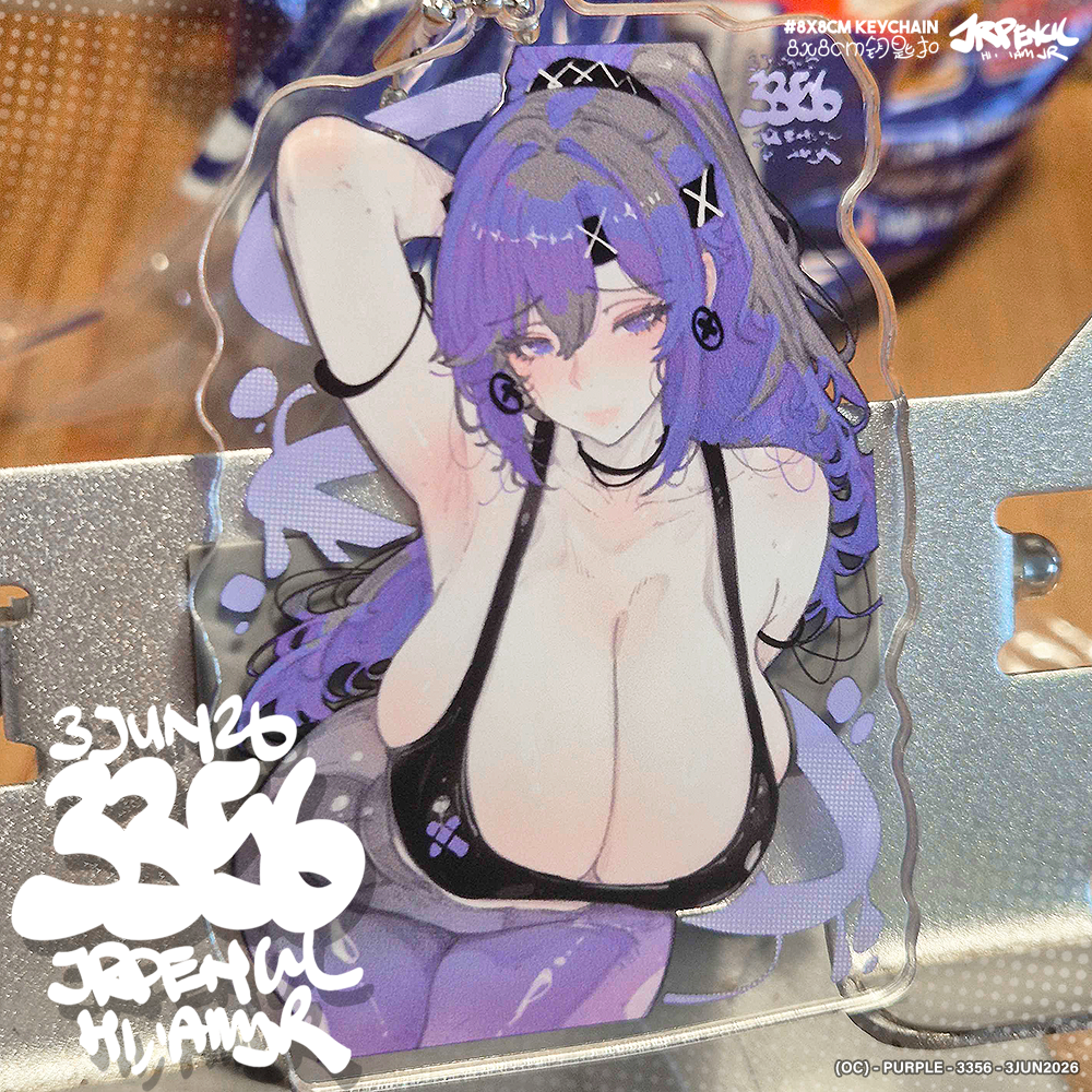 3356 - 紫 / purple Keychains