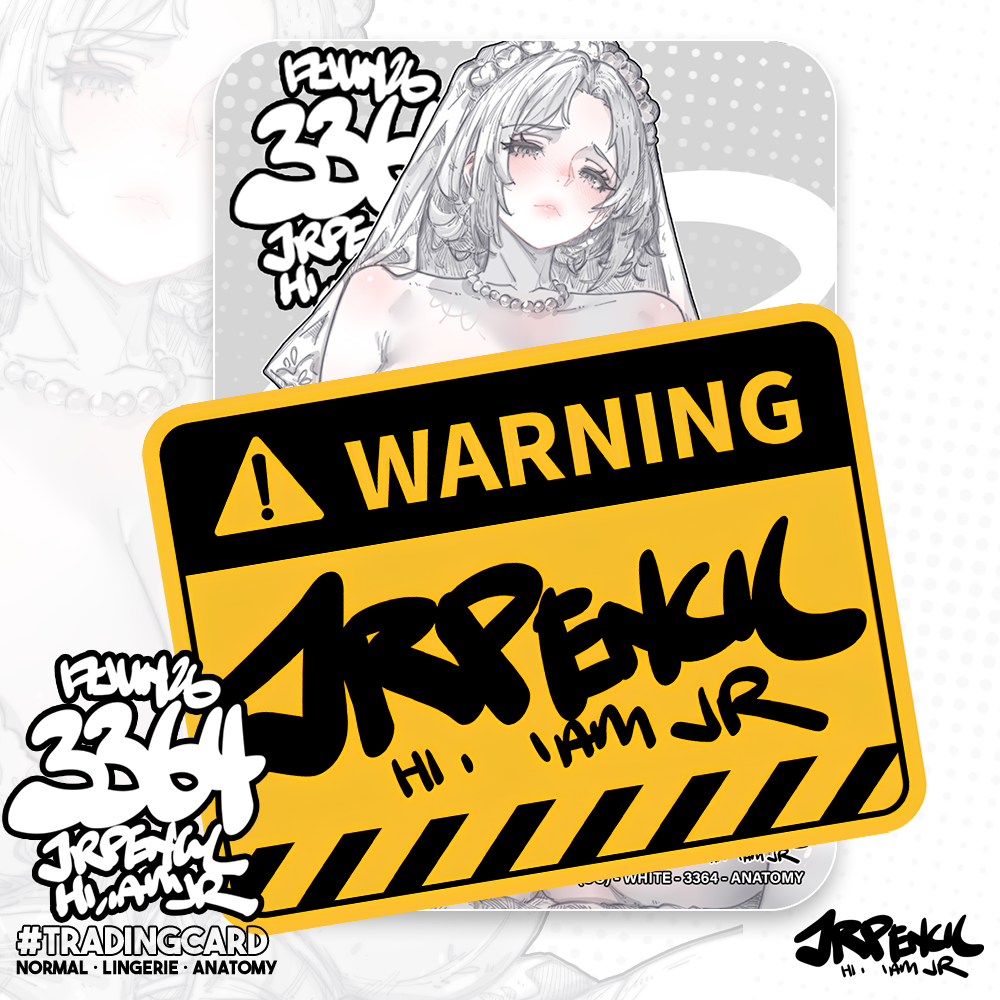 3364 - 白 / White Trading Cards