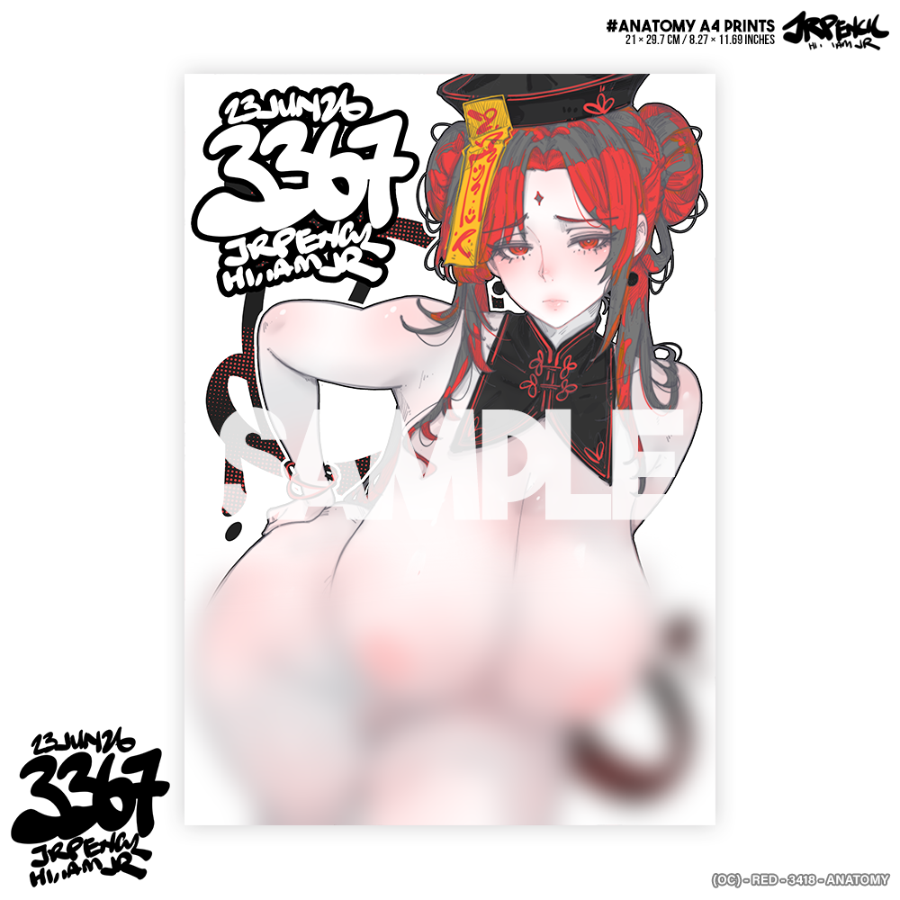 3367 - 红 / Red Anatomy Prints