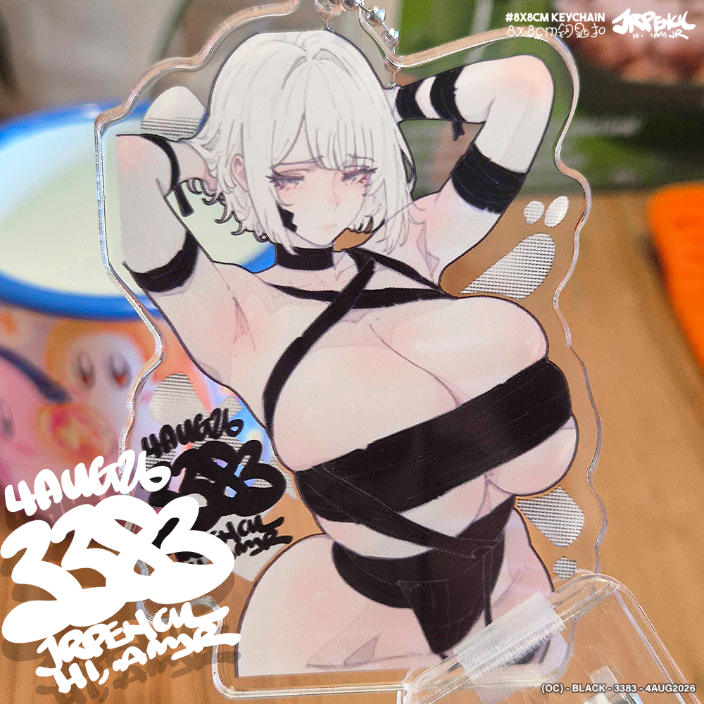 3383 - 黑 / Black Keychains