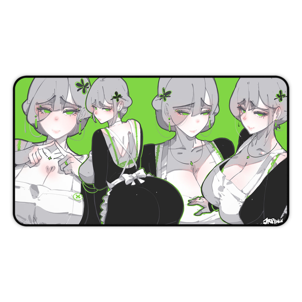 3159 - 绿壁纸 / green wallpaper v1 Desk Mat