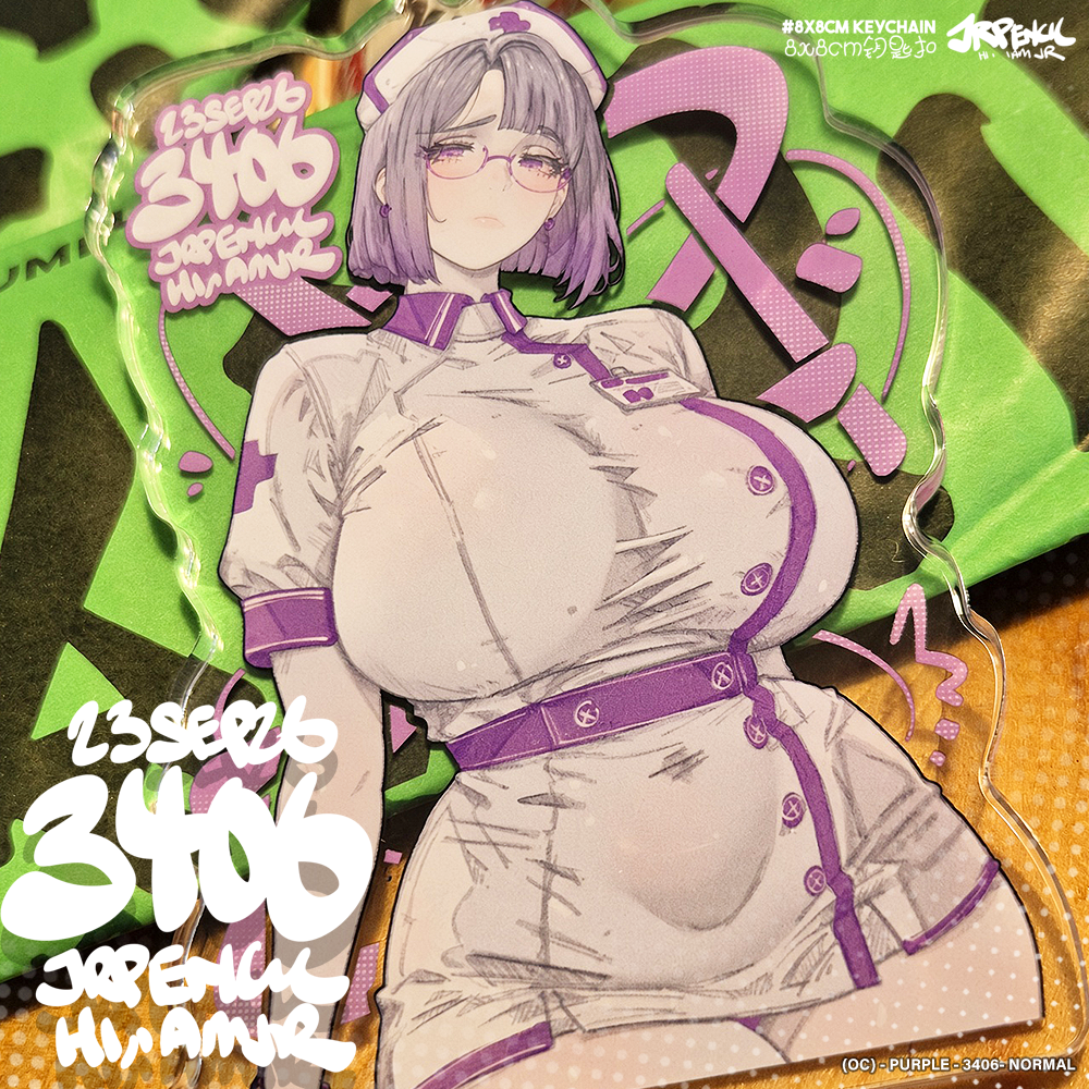 3406 - 紫 / Purple Keychains