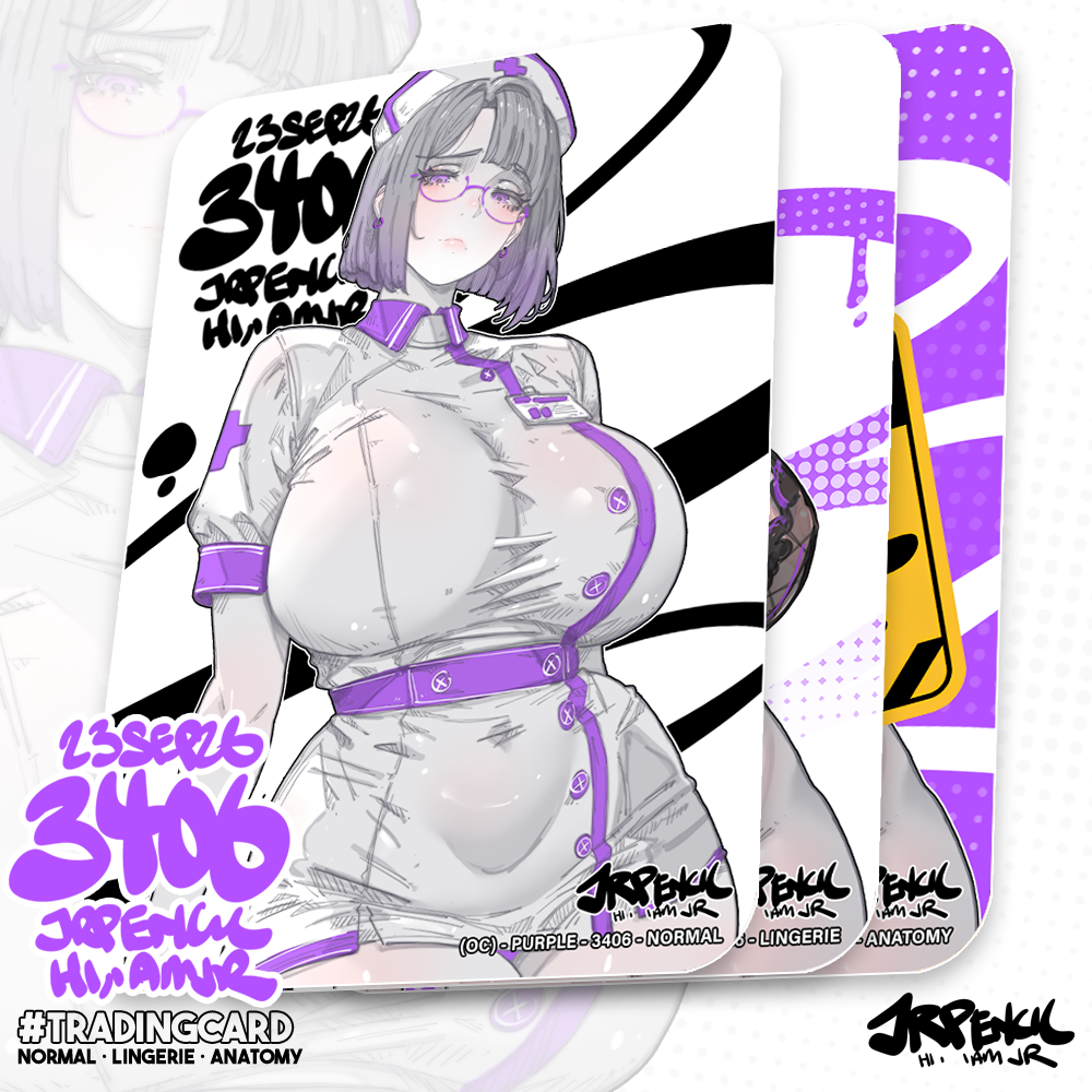 3406 - 紫 / Purple Trading Cards