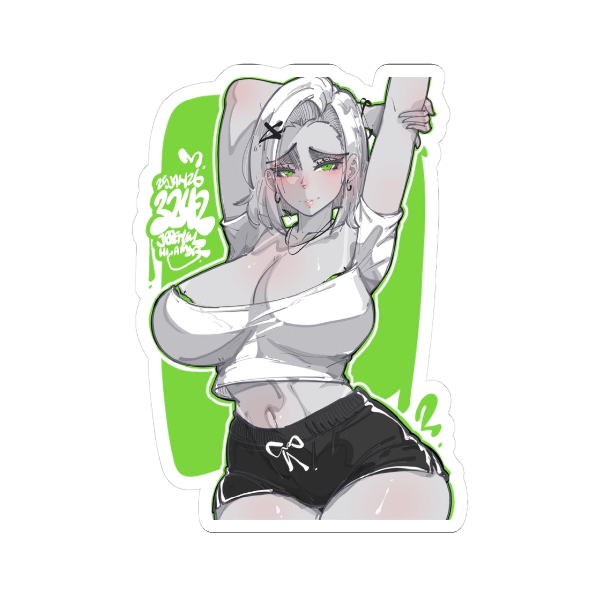 3242 - 绿 / green v1 Stickers