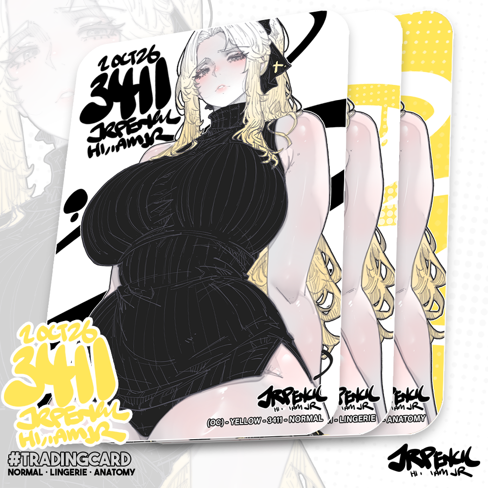 3411- 黄 / Yellow Trading Cards