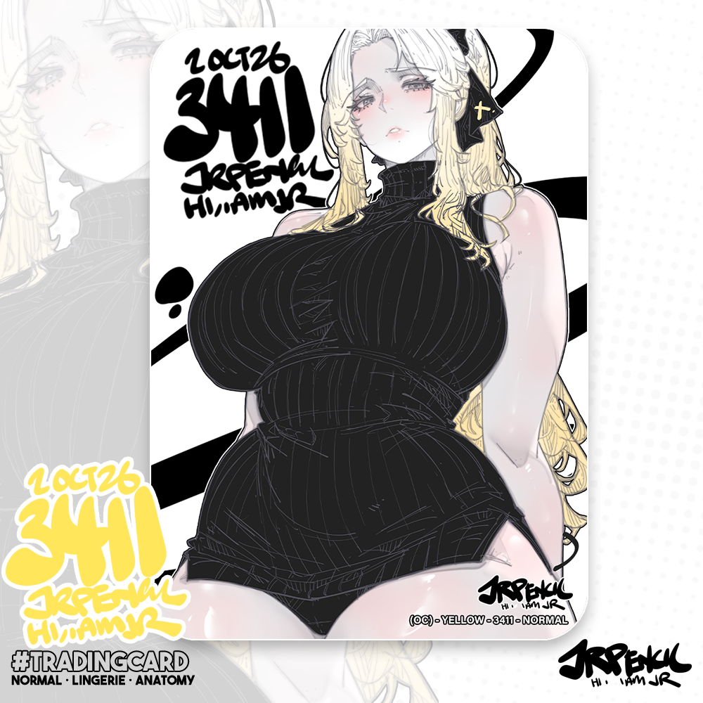 3411- 黄 / Yellow Trading Cards