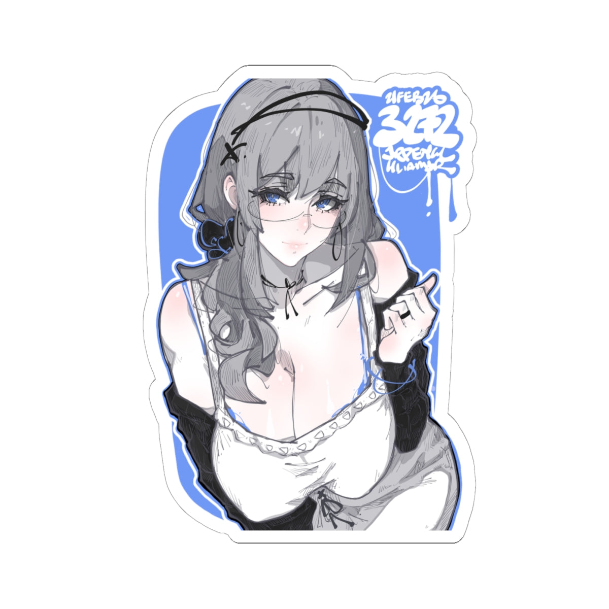 3272 - 蓝 / blue v1 Stickers