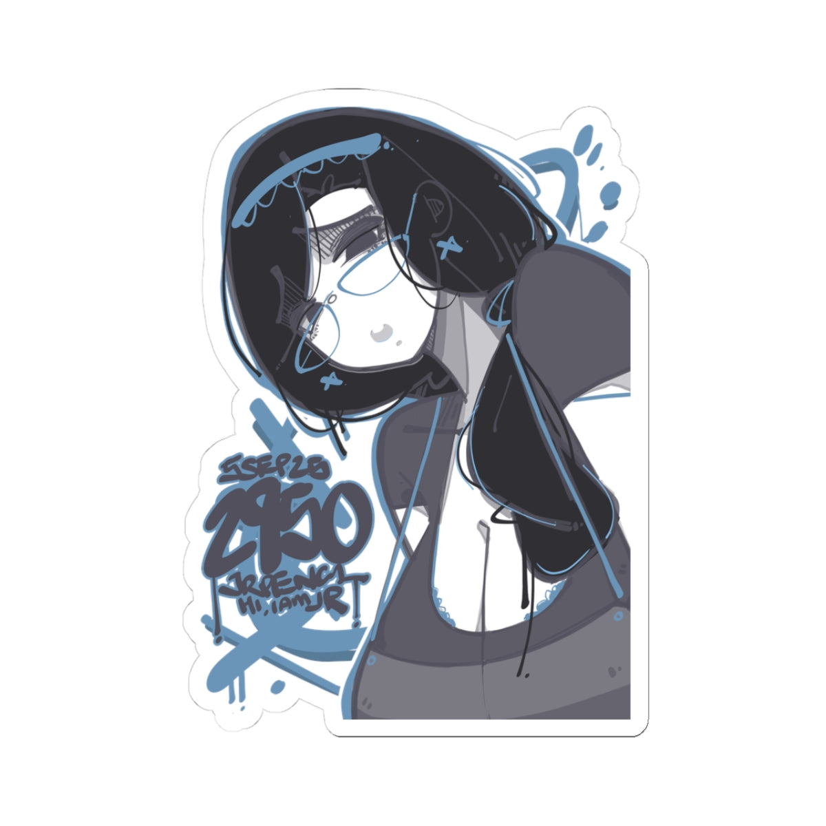 2950 - 蓝 / blue Stickers