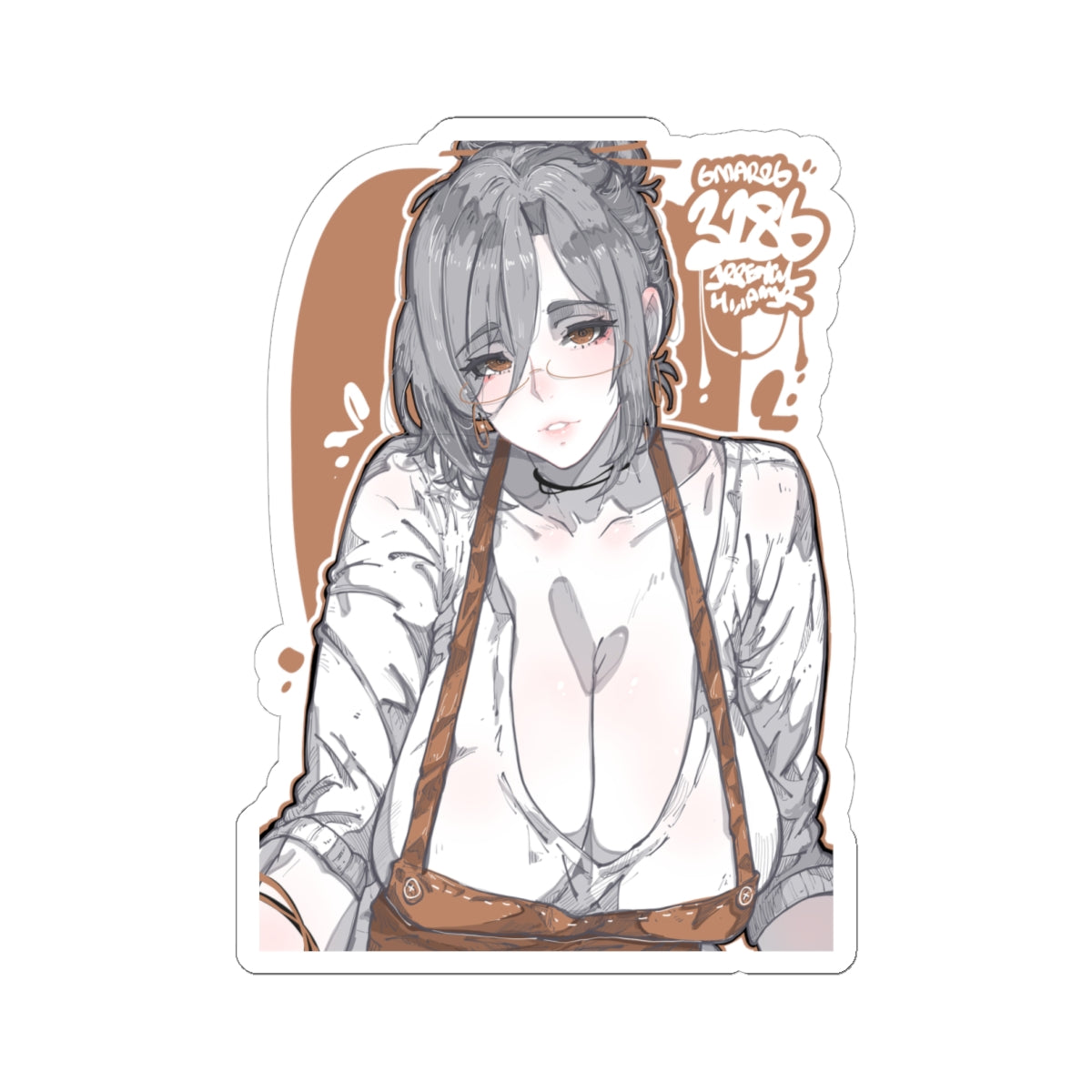 3286 - 褐 / brown v1 Stickers