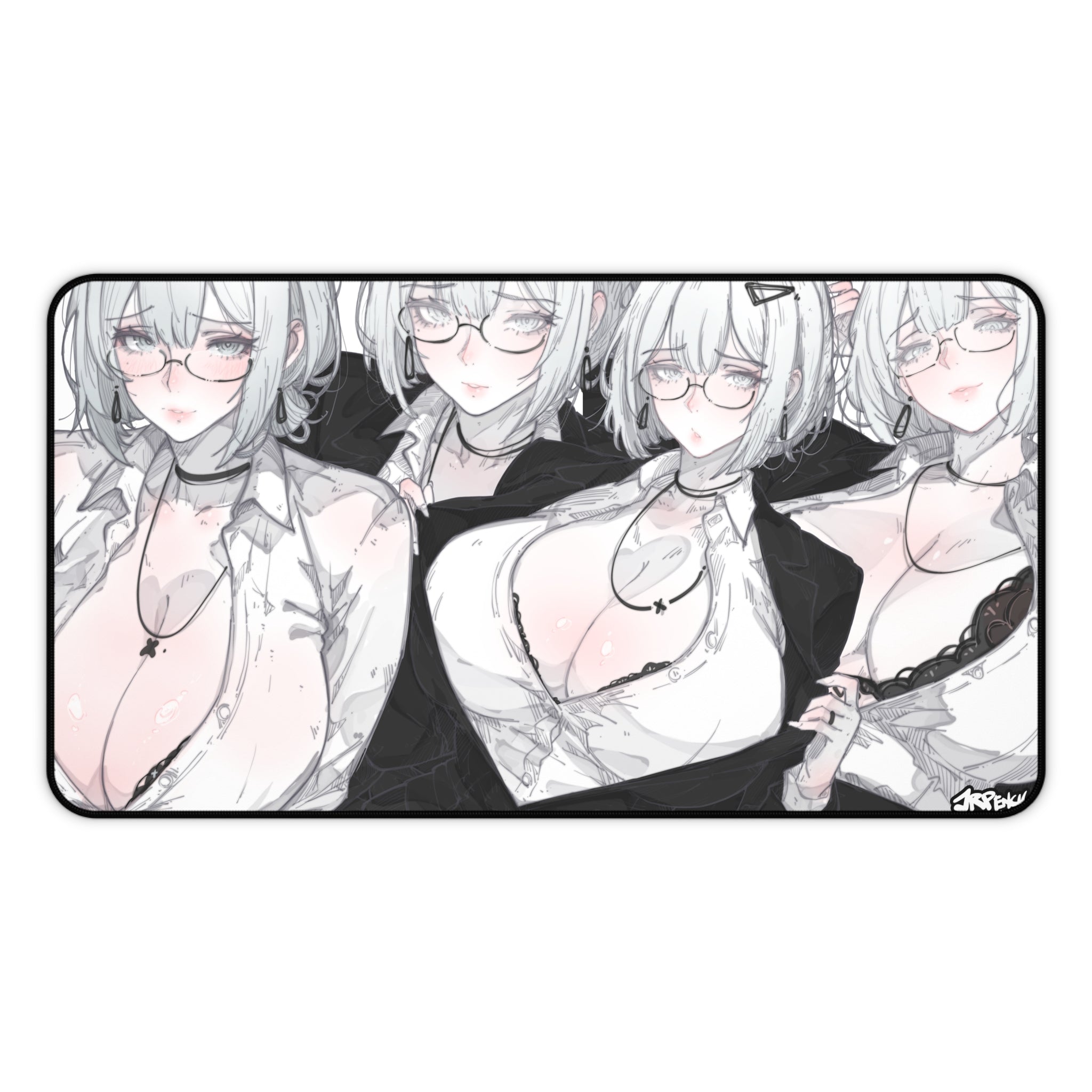 3345 - 灰壁纸/ grey wallpaper v1 Desk Mat