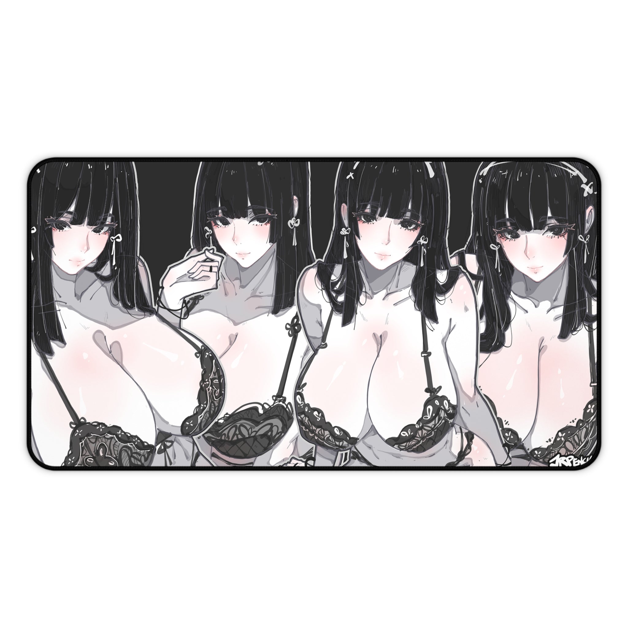 3278 - 黑壁纸 / black wallpaper v2 Desk Mat