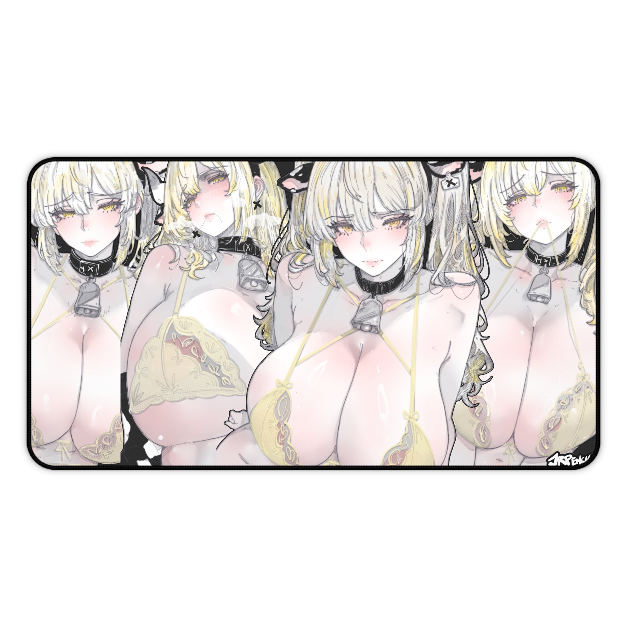 3375 - 黄壁纸 / yellow wallpaper v2 Desk Mat
