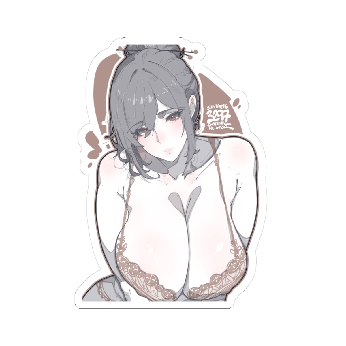 3297 - 褐 / brown v2 Stickers