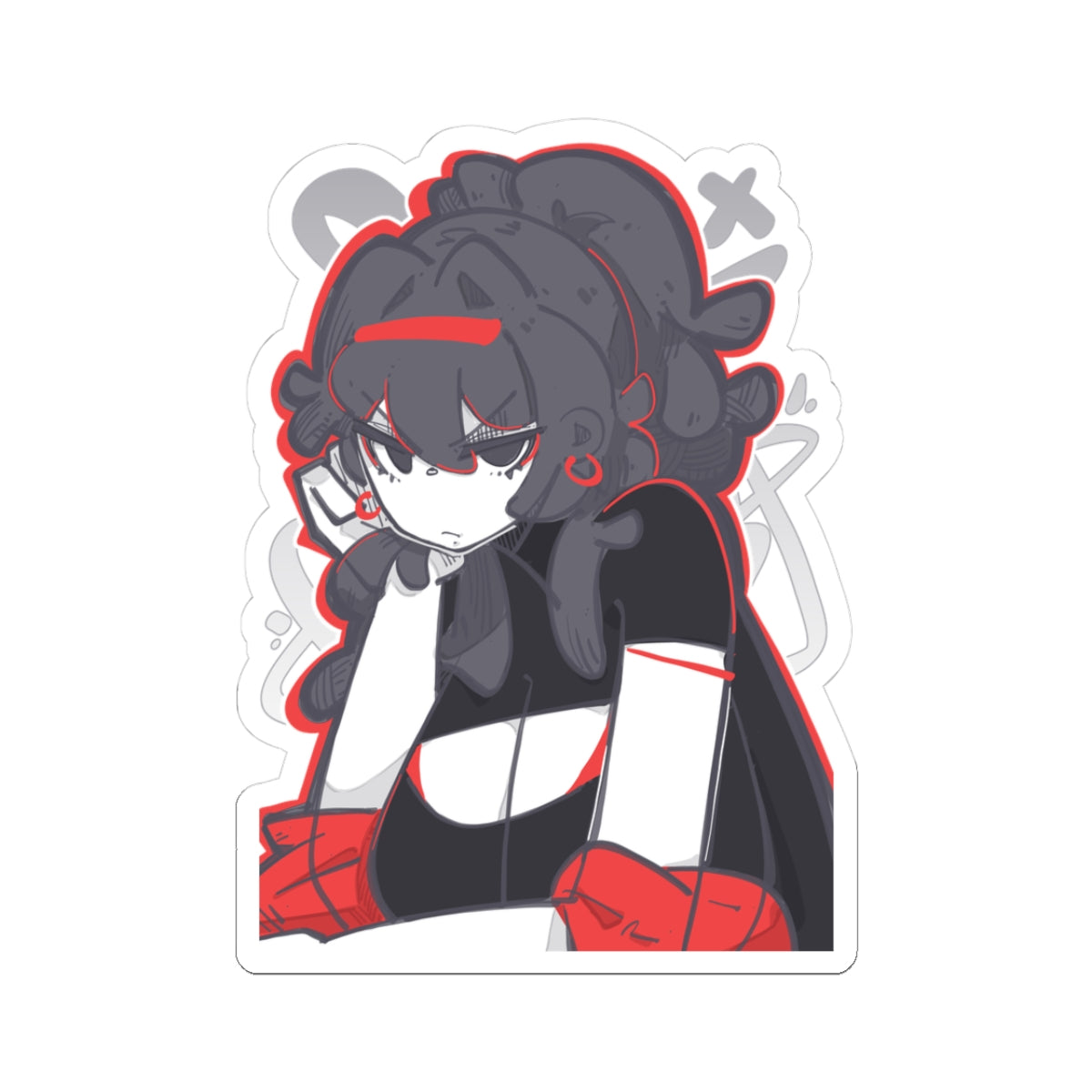 2918 - 红 / red Stickers