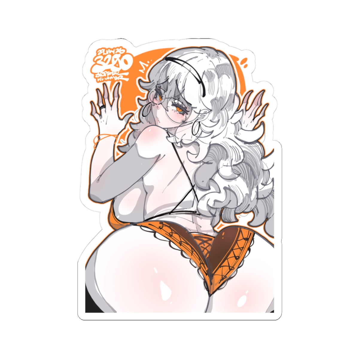 3250 - 橙 / orange v2 Stickers