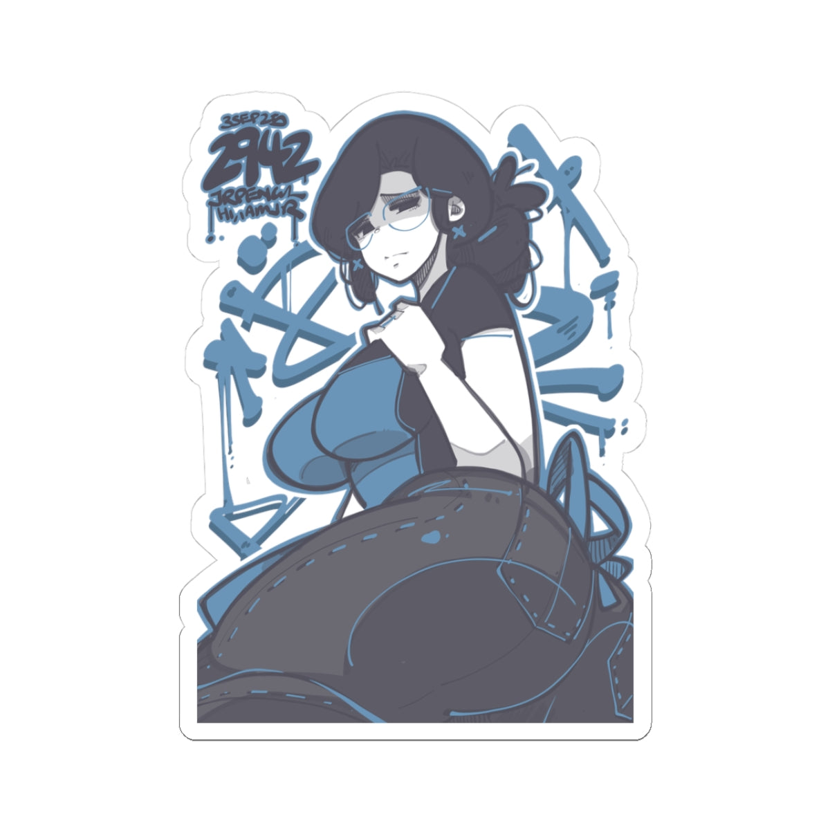 2942 - 蓝 / blue Stickers
