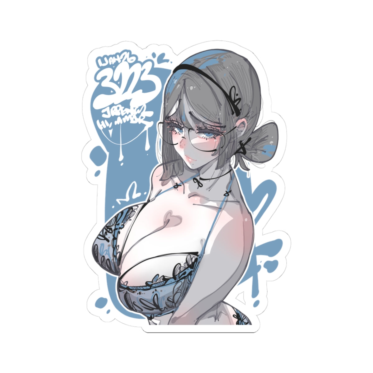 3223 - 蓝 / blue v2 Stickers