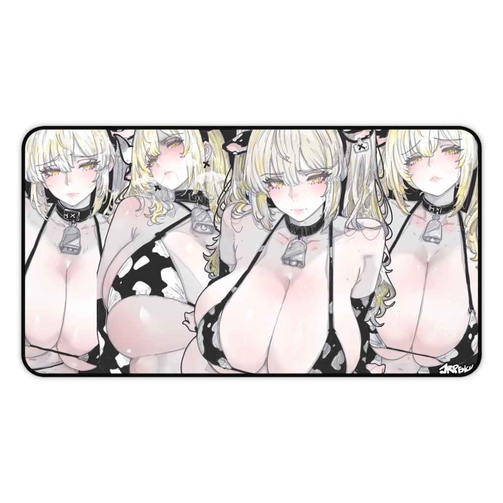 3375 - 黄壁纸 / yellow wallpaper v1 Desk Mat