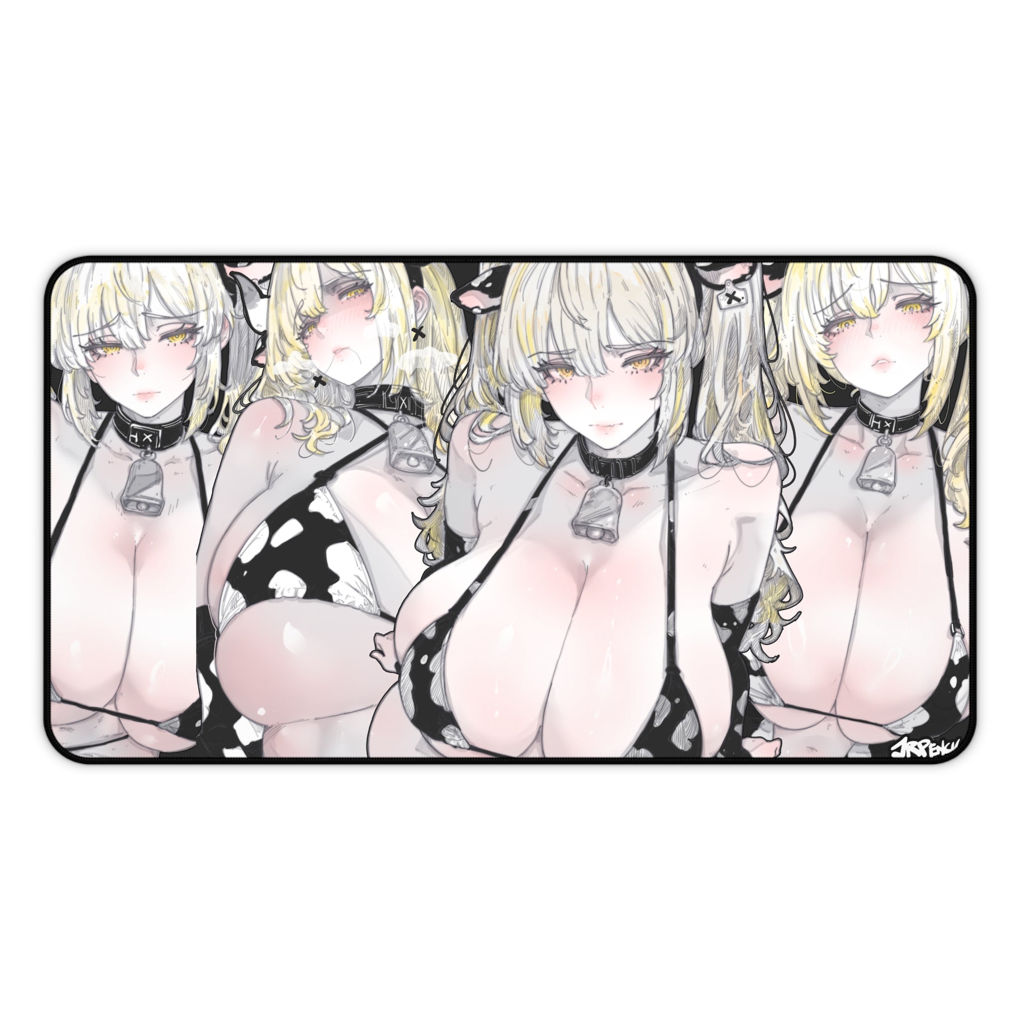 3375 - 黄壁纸 / yellow wallpaper v1 Desk Mat