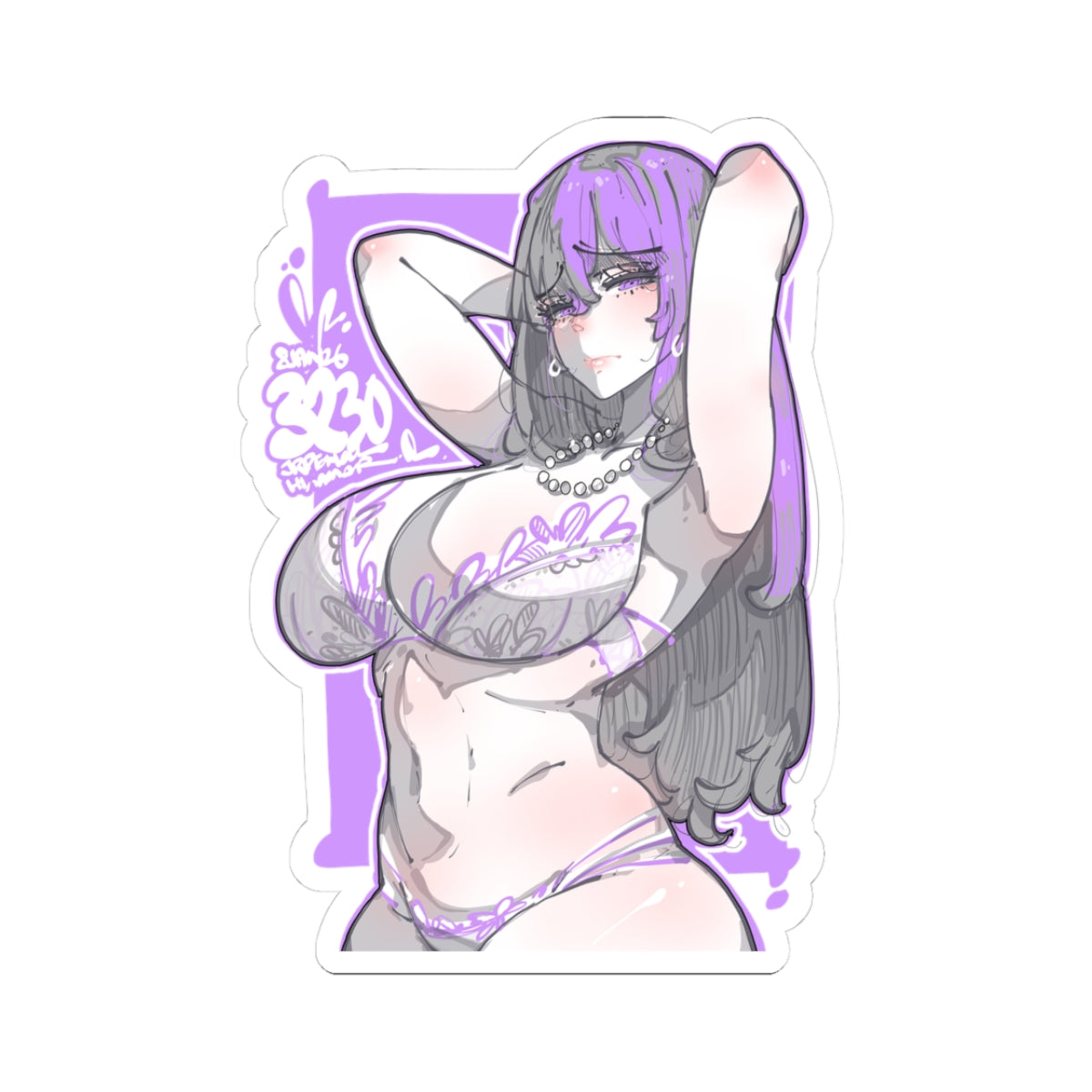 3230 - 紫 / purple v2 Stickers