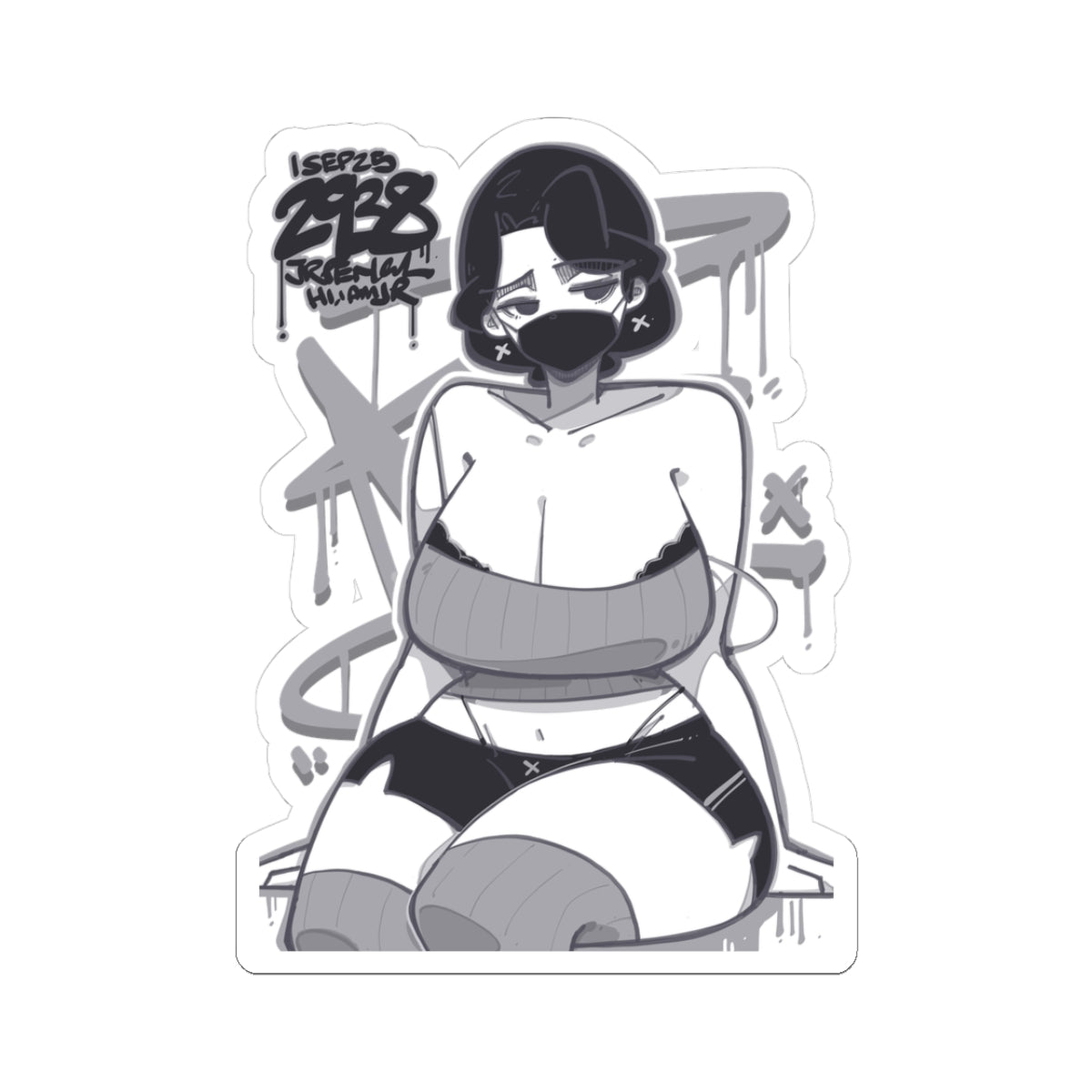 2938 - 灰 / grey Stickers