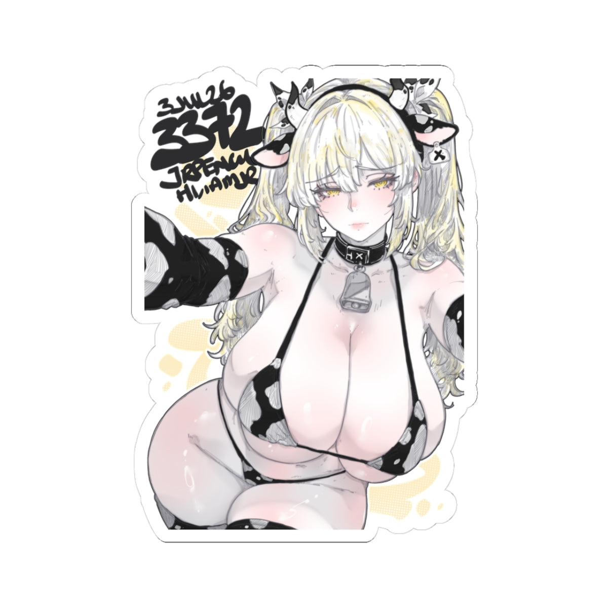 3372 - 黄 / yellow v1 Stickers