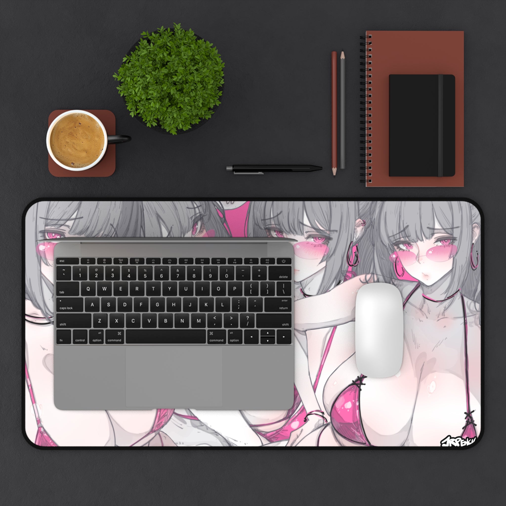 3340 - 粉壁纸 / pink wallpaper v1 Desk Mat
