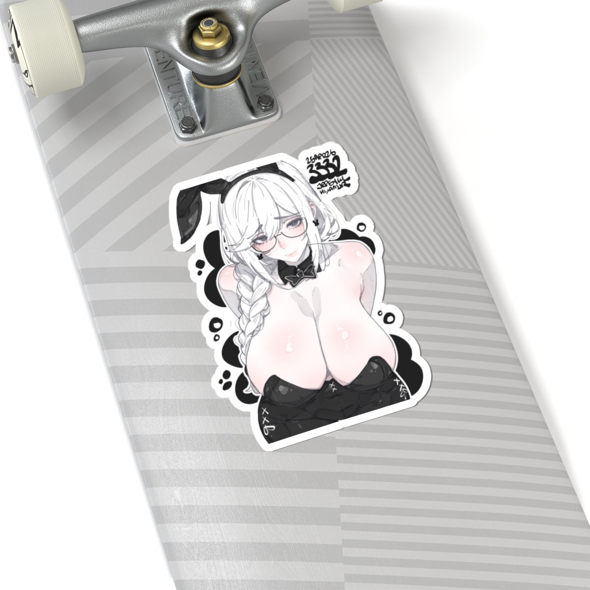3332 - 黑 / black v1 Stickers